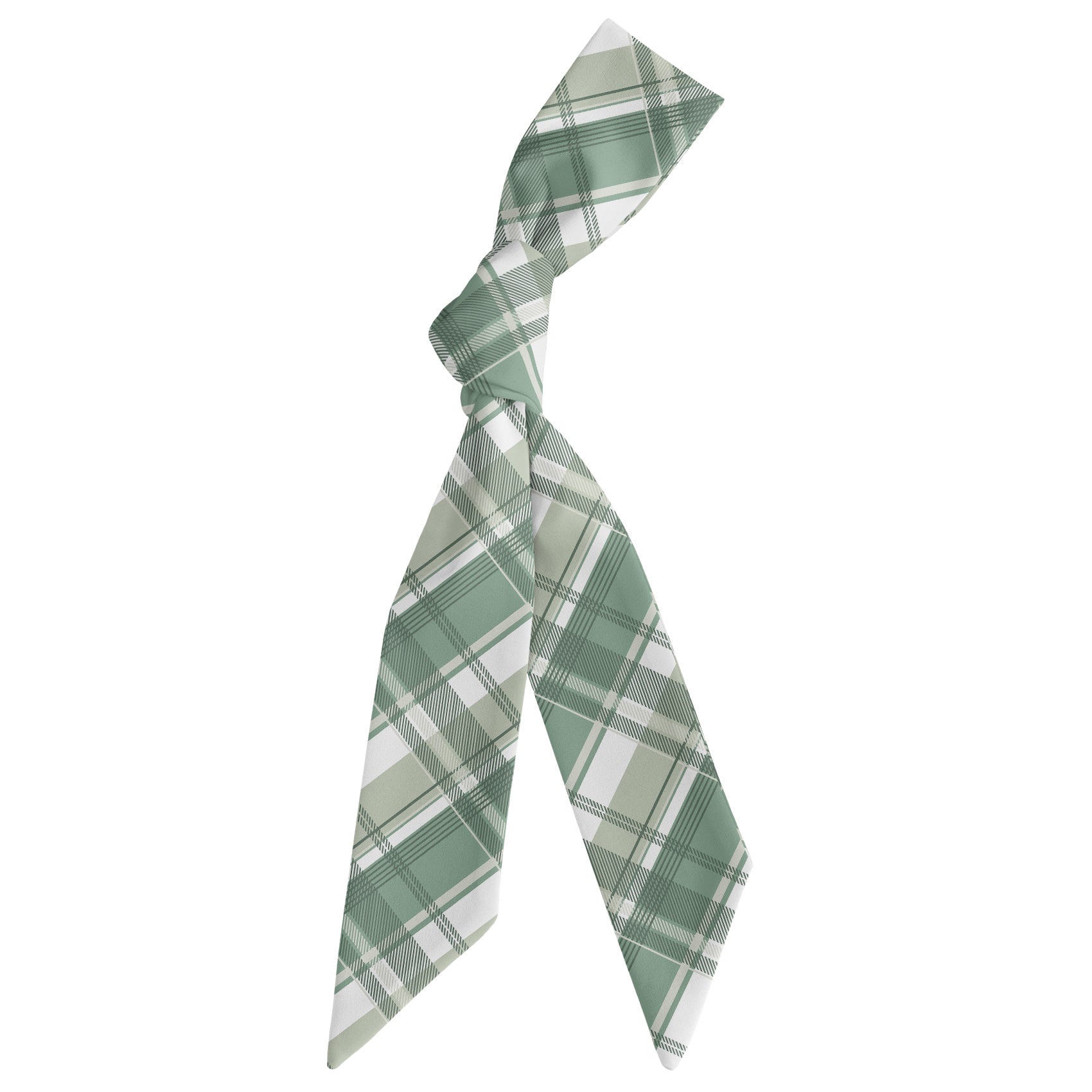 Luther Plaid Hair Scarf - Scarf Tied Into Knot - Knotty Tie Co.