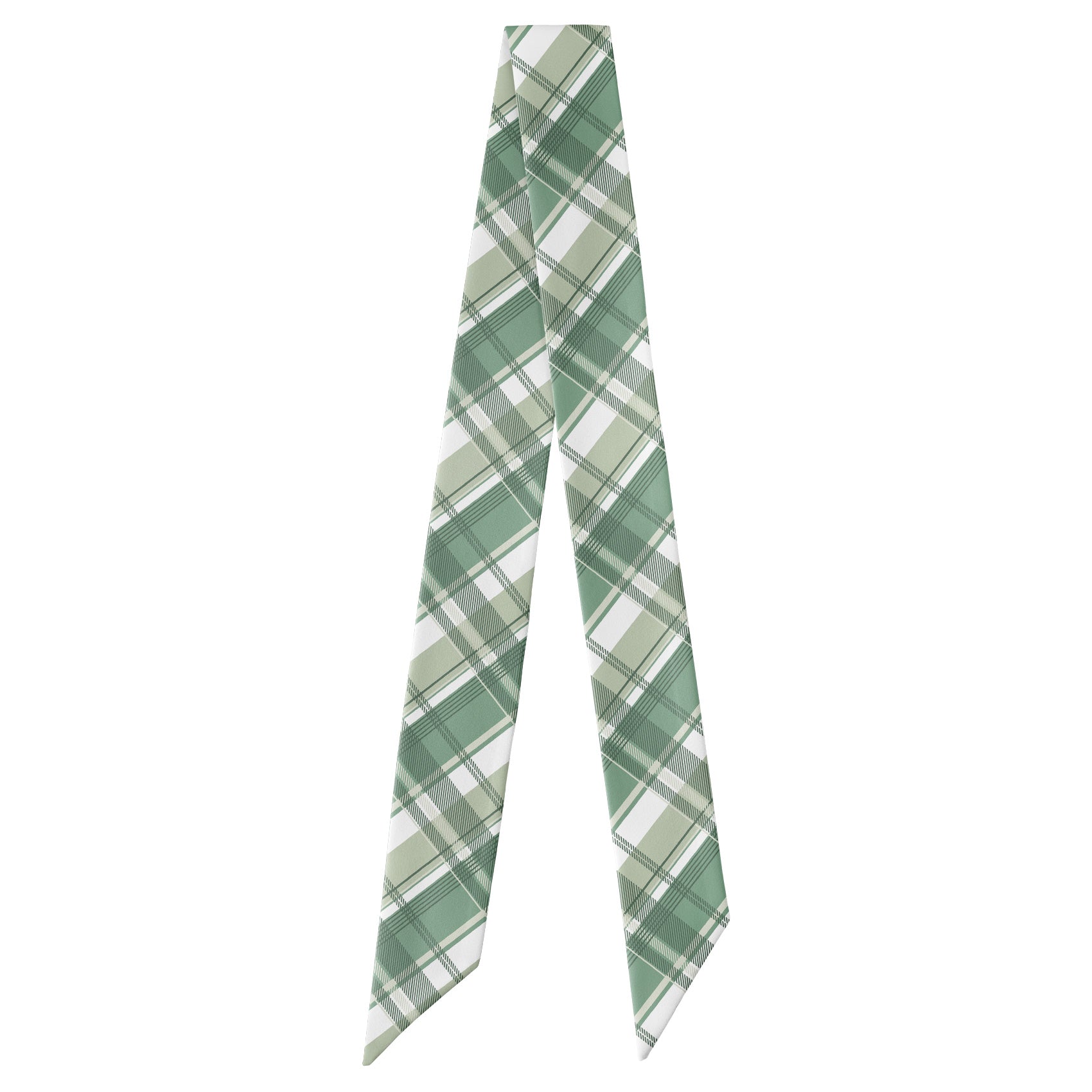 Luther Plaid Hair Scarf - Full View of Hair Scarf - Knotty Tie Co.