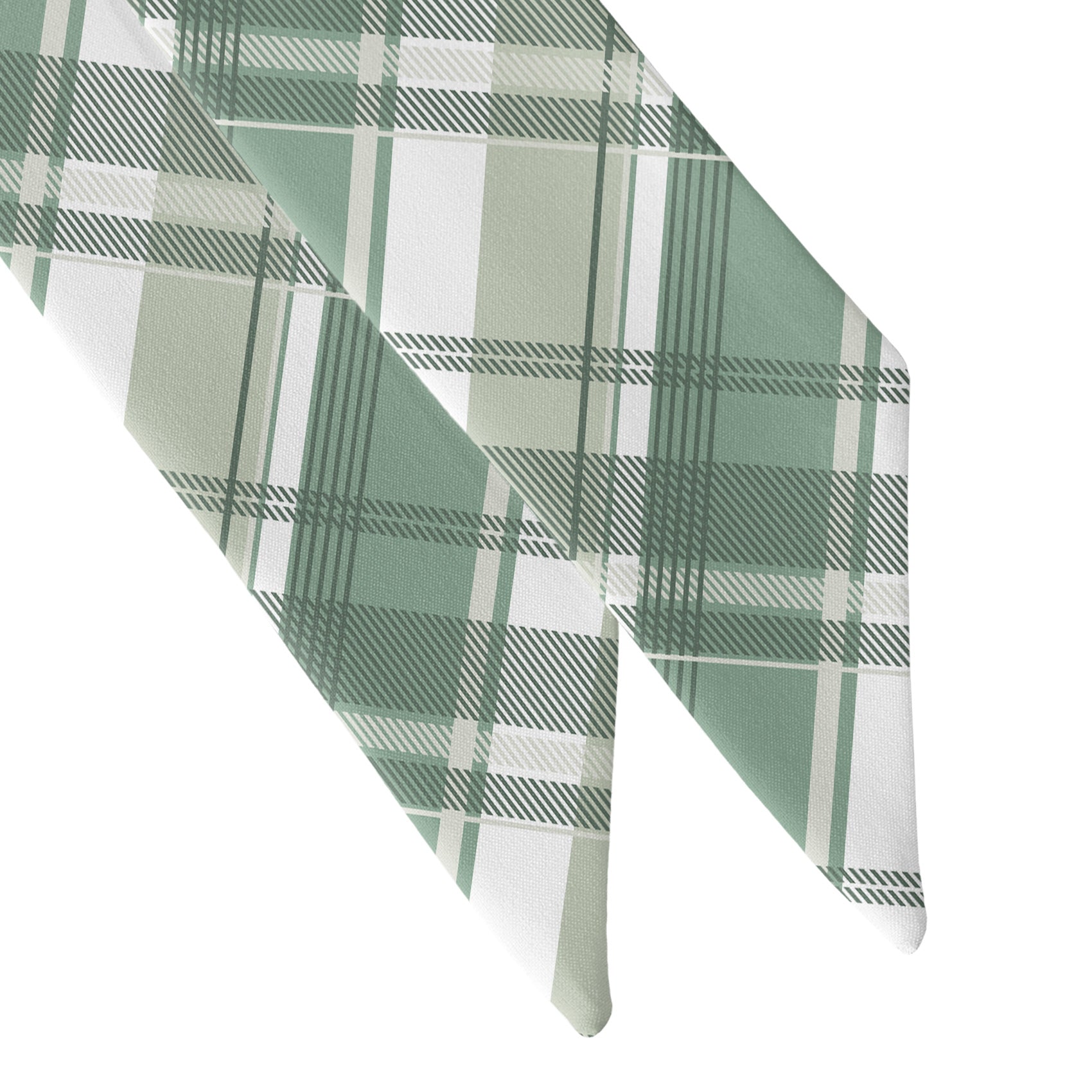 Luther Plaid Hair Scarf - Scarf Tapered Ends - Knotty Tie Co.