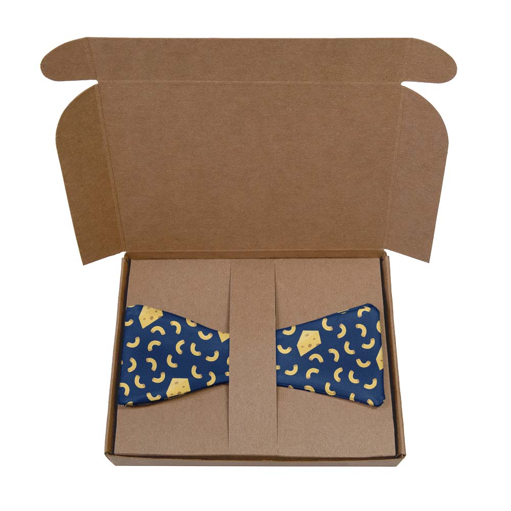 Mac N Cheese Bow Tie- Kraft Gift Box Packaging - Knotty Tie Co.