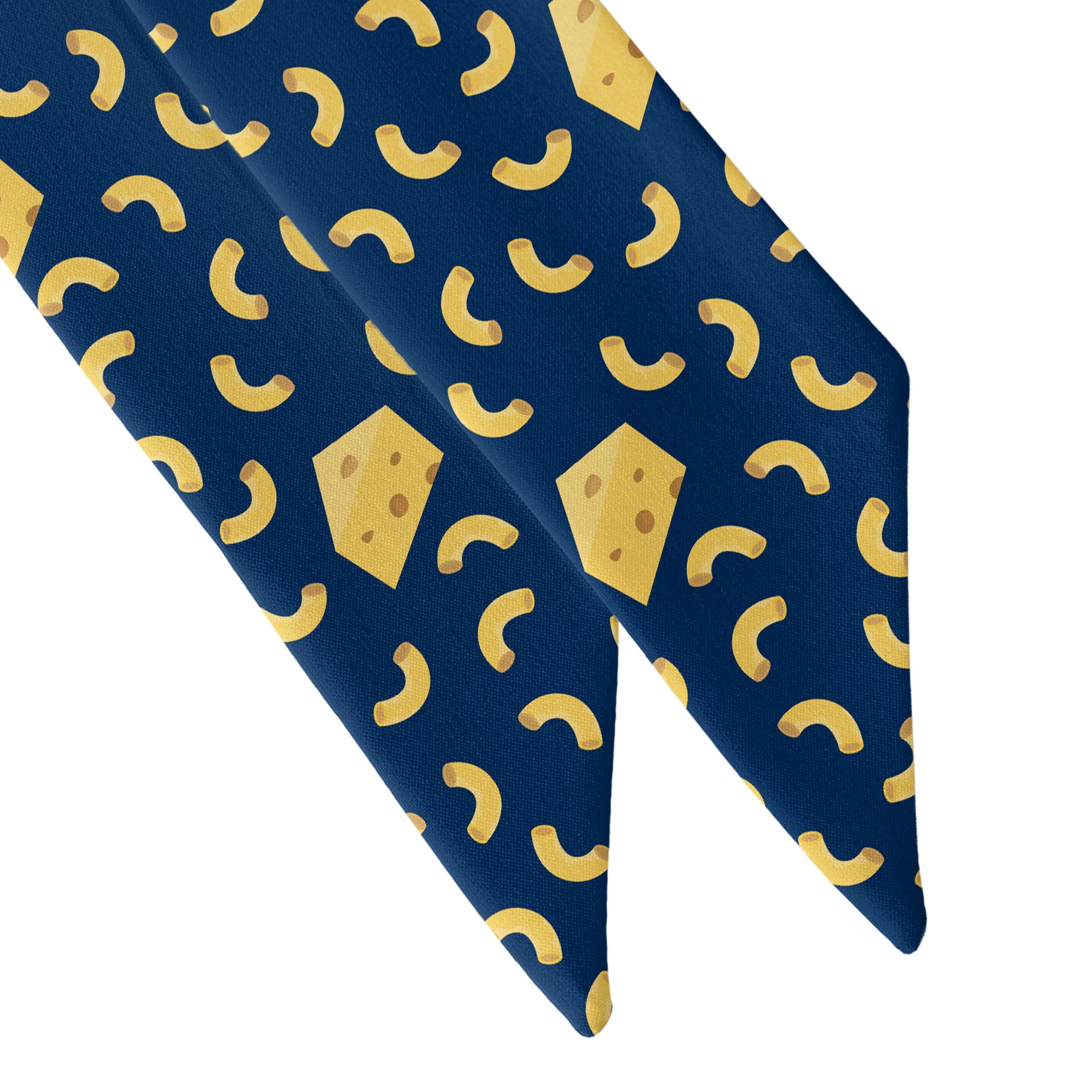 Mac N Cheese Hair Scarf - Scarf Tapered Ends - Knotty Tie Co.