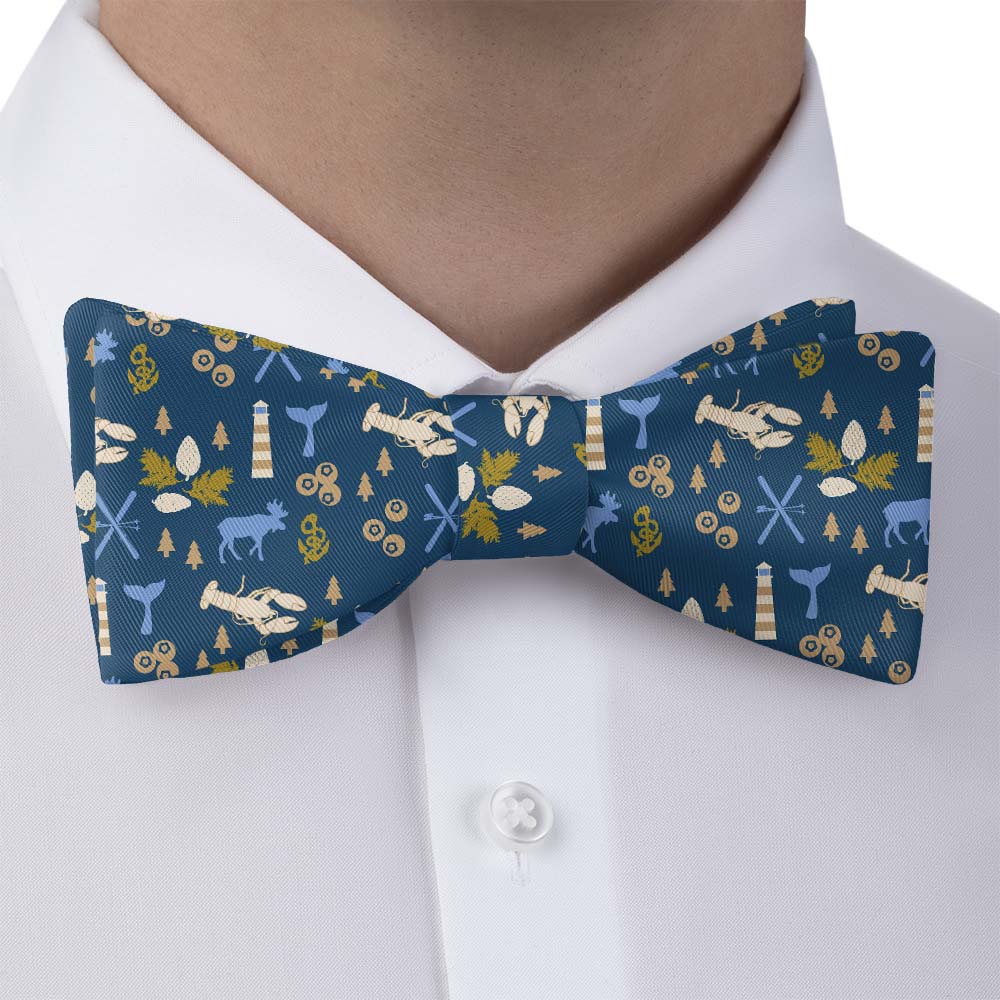 Maine State Heritage Bow Tie - Bow Tie with Dress Shirt - Knotty Tie Co.