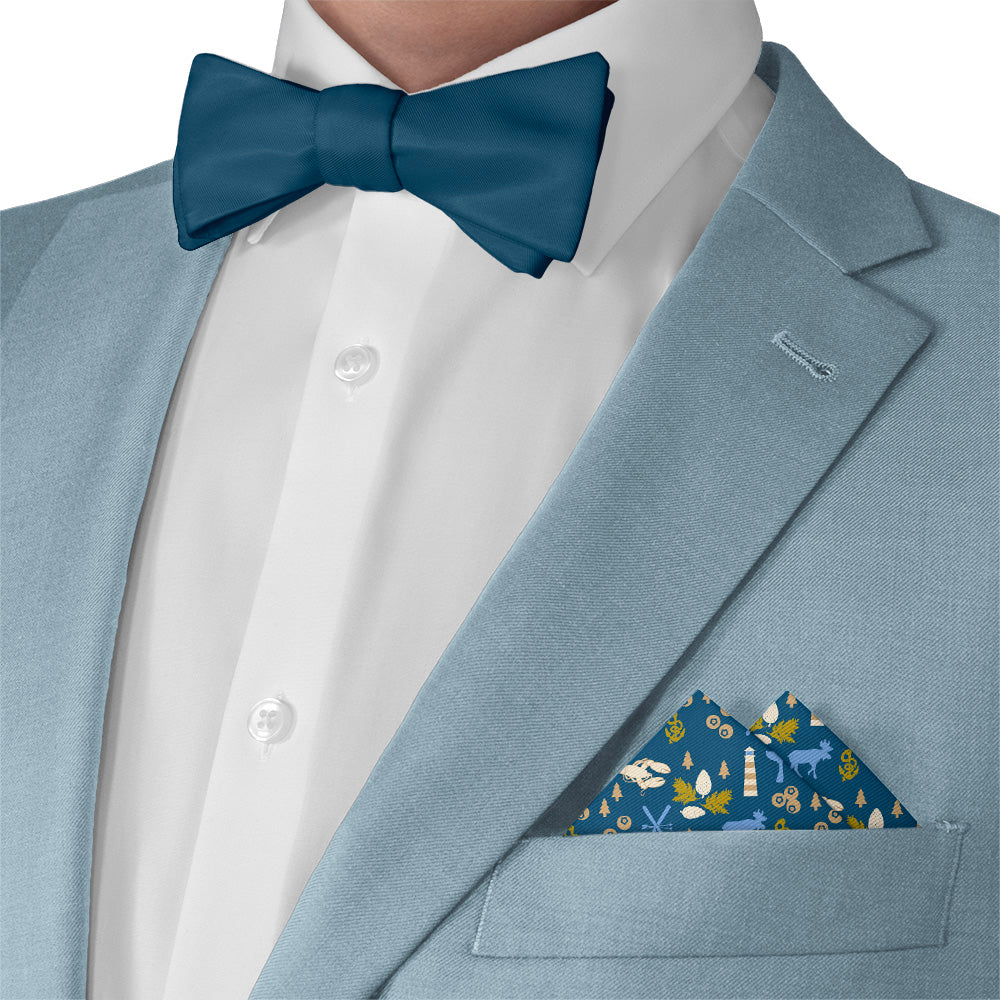 Maine State Heritage Pocket Square - Matching Bow Tie - Knotty Tie Co.