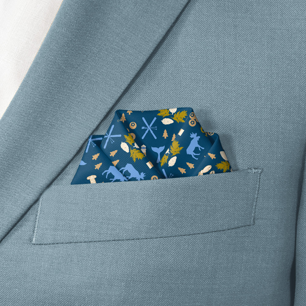Maine State Heritage Pocket Square - Scalloped Fold - Knotty Tie Co.
