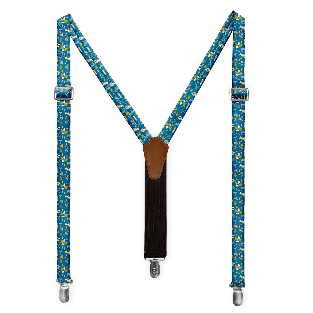 Maine State Heritage Suspenders - Full Front View - Knotty Tie Co.