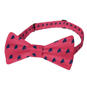 Maine State Outline Bow Tie - Adult Pre-Tied 12-22" -  - Knotty Tie Co.