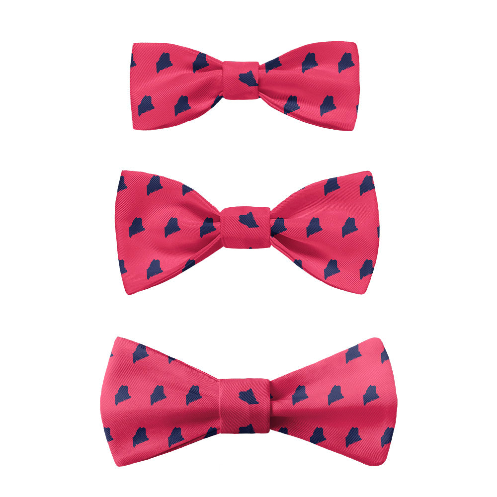 Maine State Outline Bow Tie -  -  - Knotty Tie Co.