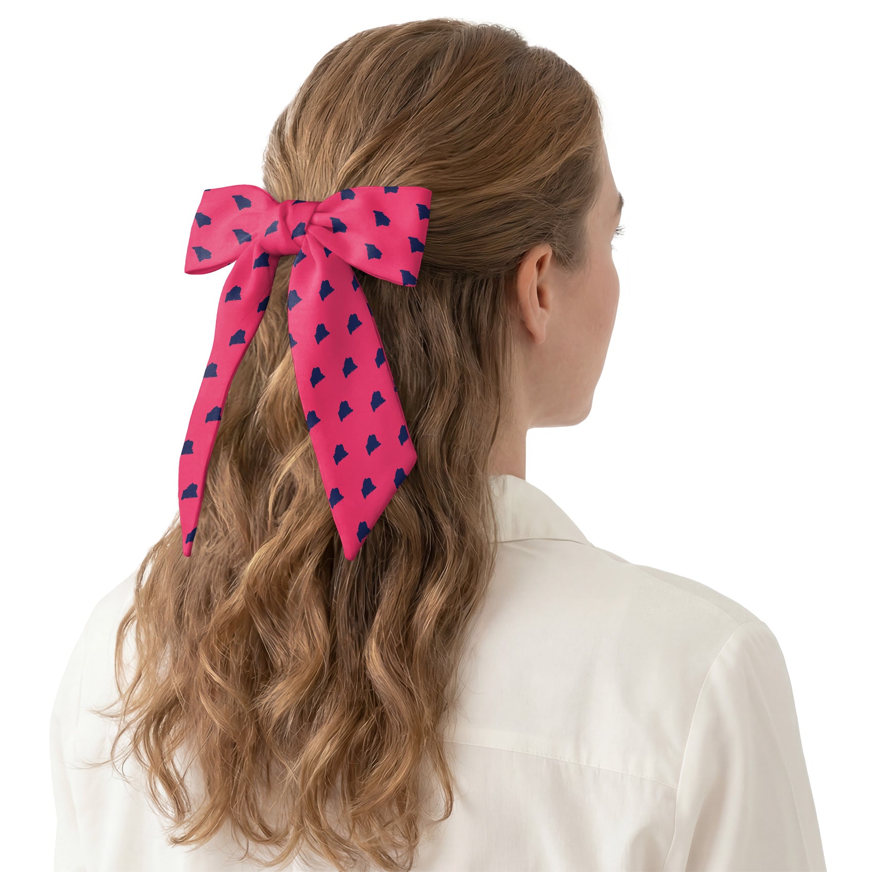 Maine State Outline Hair Scarf - Hair Scarf - Knotty Tie Co.