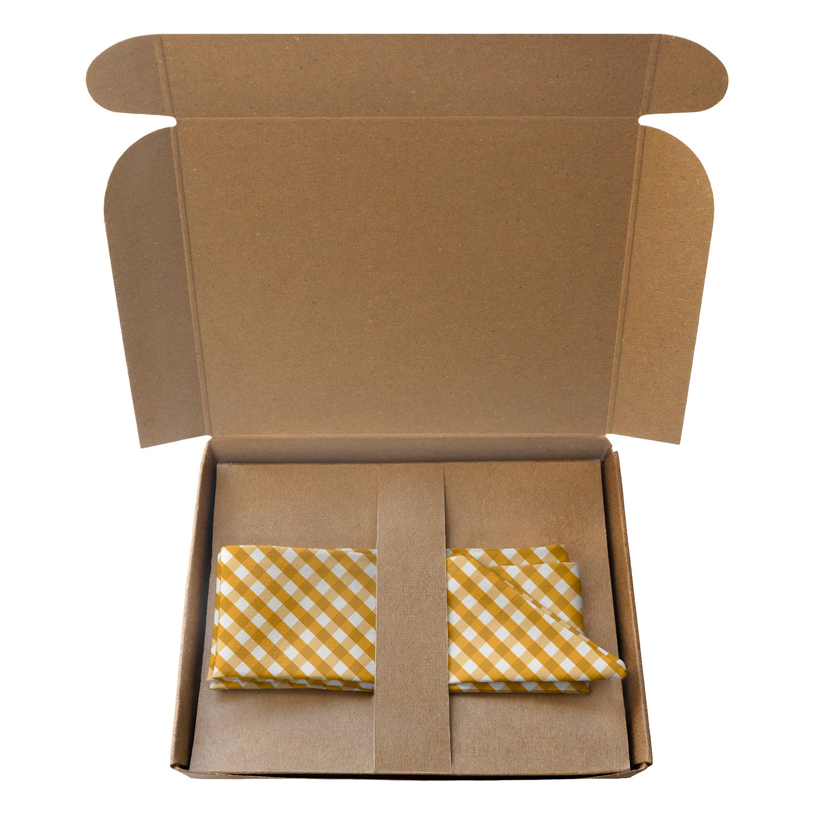 Maly Plaid Hair Scarf - Packaging - Knotty Tie Co.