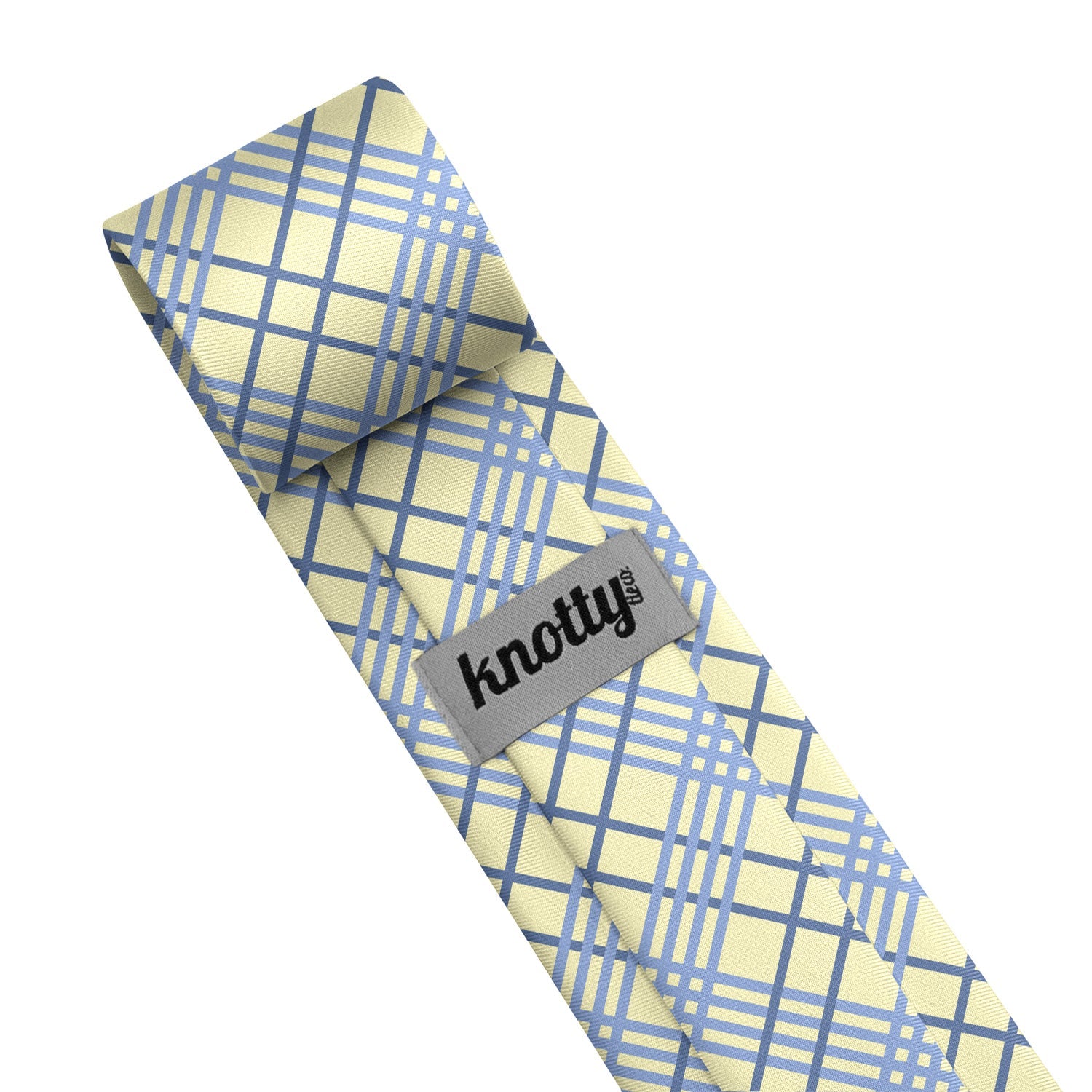 Manhattan Plaid Necktie - Tag - Knotty Tie Co.