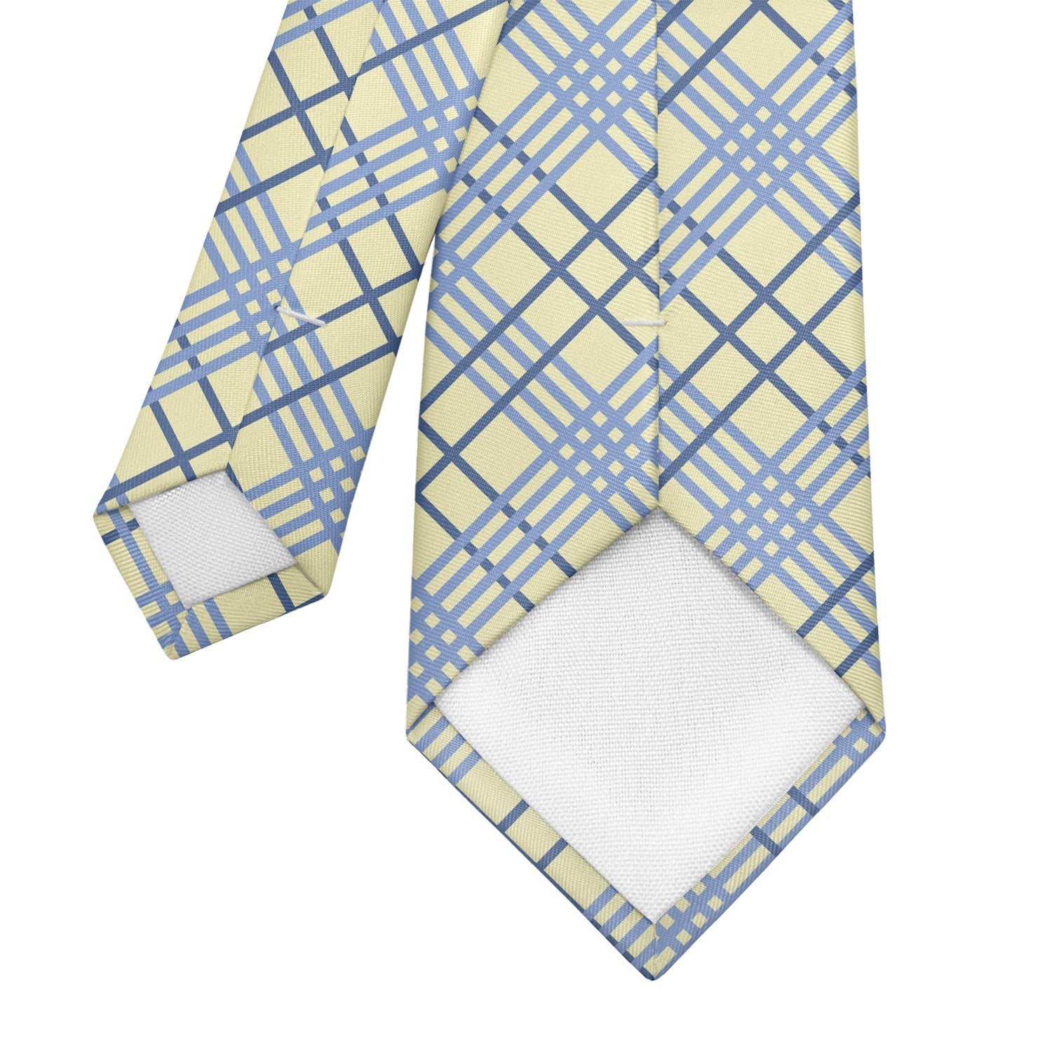 Manhattan Plaid Necktie - Tipping - Knotty Tie Co.