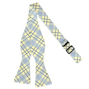 Manhattan Plaid Bow Tie - Adult Extra-Long Self-Tie 18-21" -  - Knotty Tie Co.