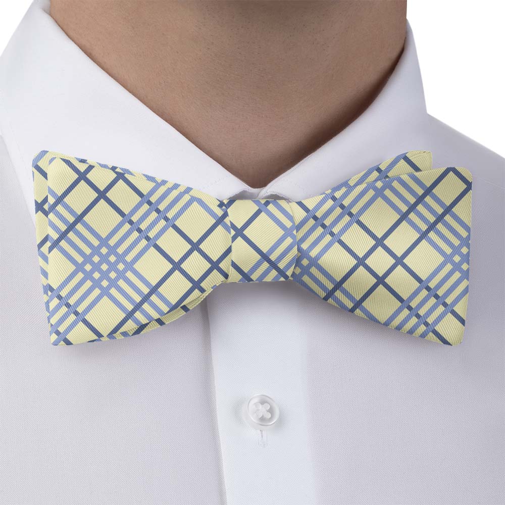 Manhattan Plaid Bow Tie - Bow Tie with Dress Shirt - Knotty Tie Co.