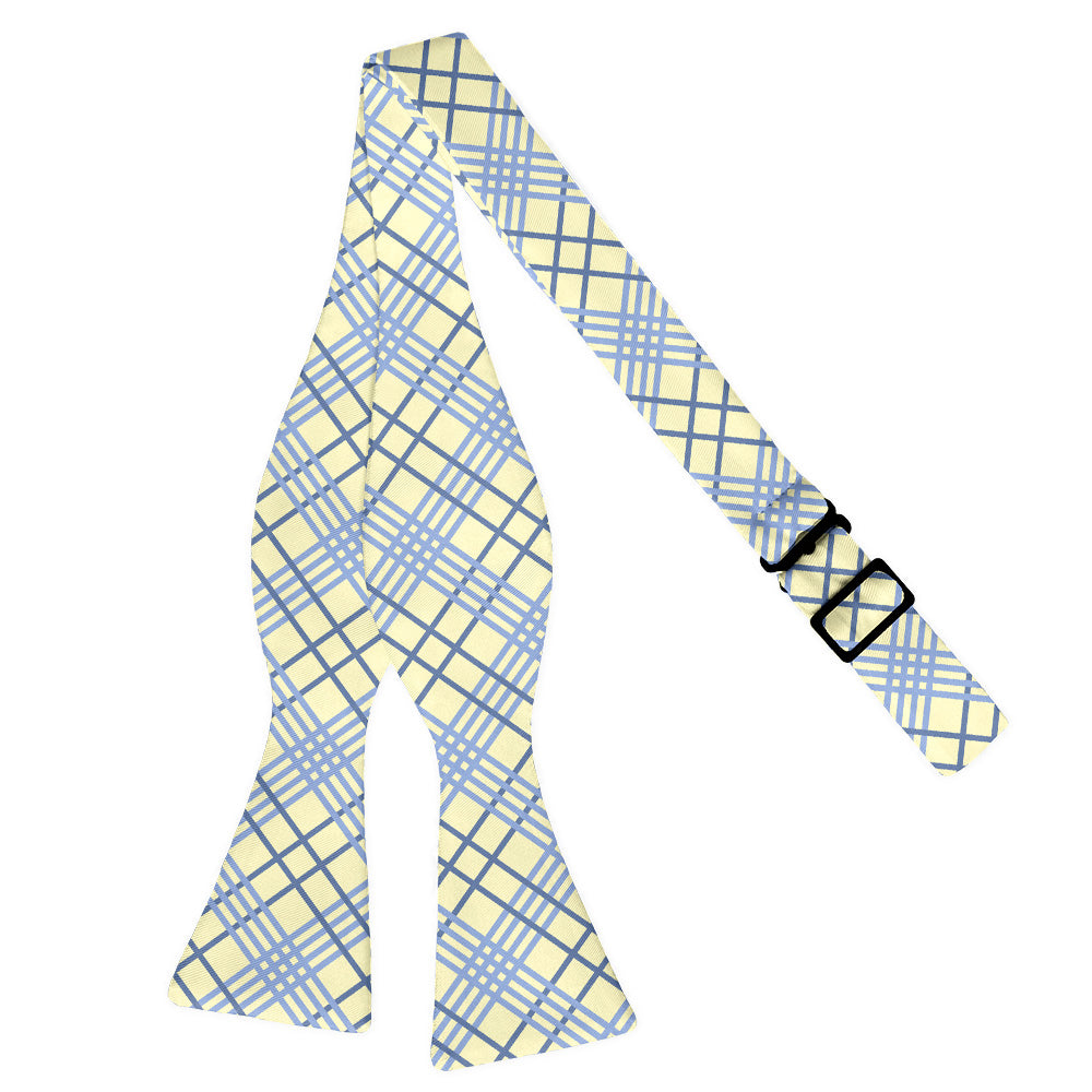 Manhattan Plaid Bow Tie - Self Tie Flat - Knotty Tie Co.