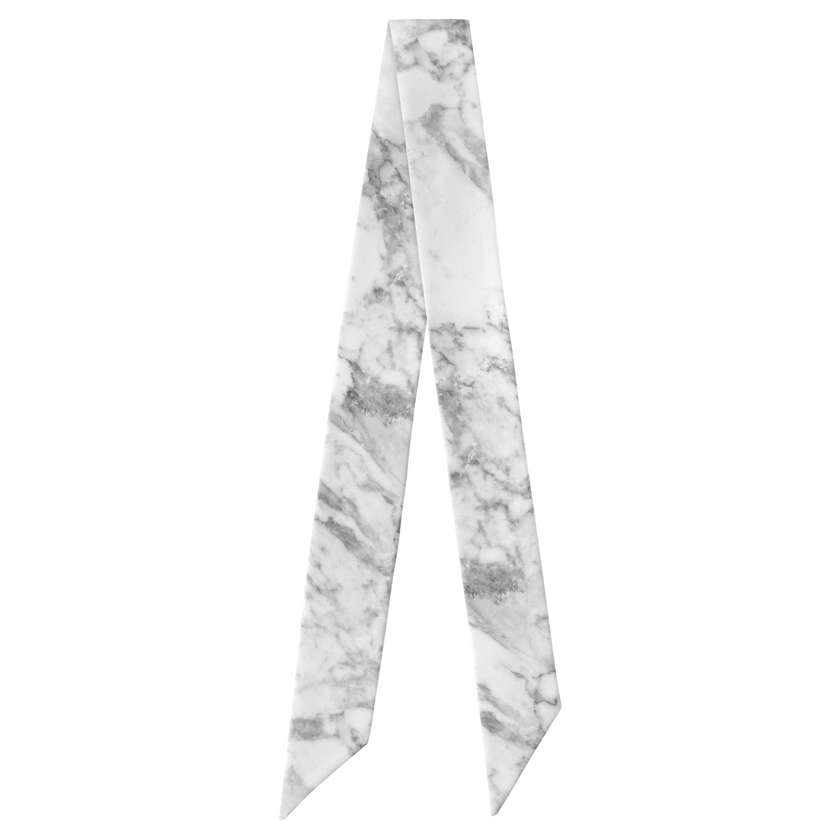 Marble Hair Scarf - Full View of Hair Scarf - Knotty Tie Co.