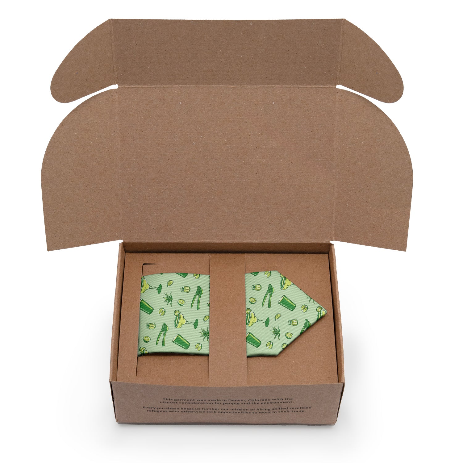 Margarita Necktie - Packaging - Knotty Tie Co.