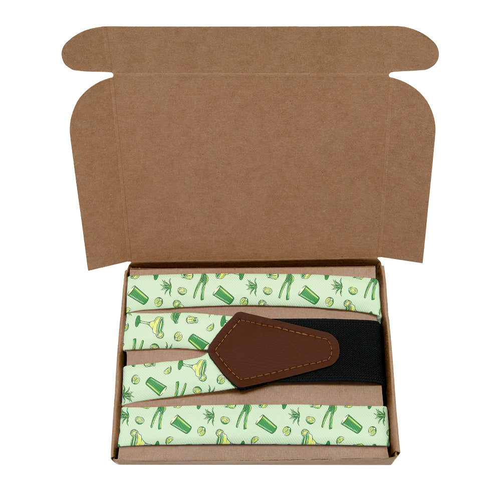 Margarita Suspenders - Kraft Gift Box Packaging - Knotty Tie Co.