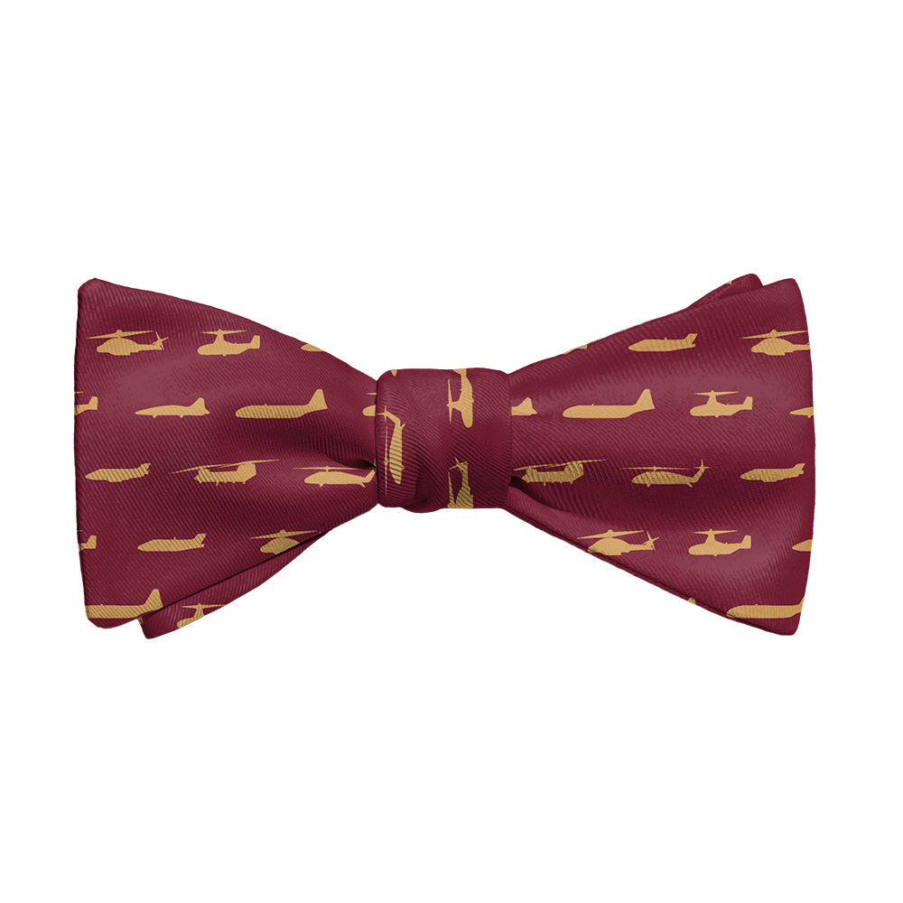 Marine Aircrafts Bow Tie - Adult Standard Self-Tie 14-18" -  - Knotty Tie Co.