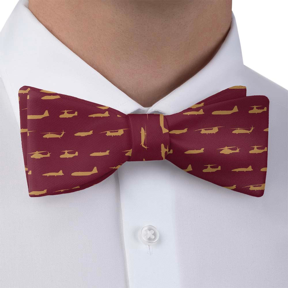 Marine Aircrafts Bow Tie - Self Tie Bow Tie - Knotty Tie Co.