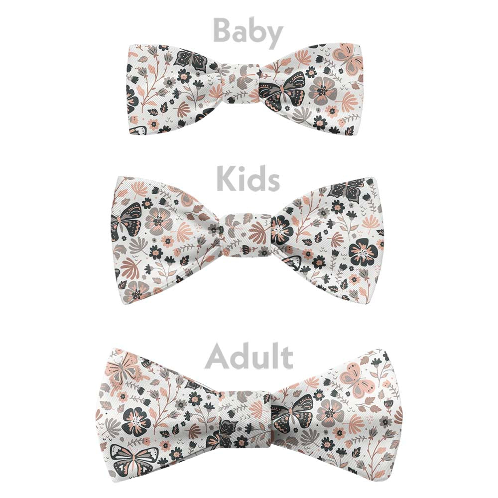 Mariposa Floral Bow Tie - Bow Sizes - Knotty Tie Co.