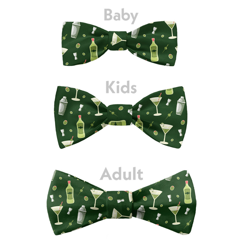 Martini Bow Tie - Bow Sizes - Knotty Tie Co.