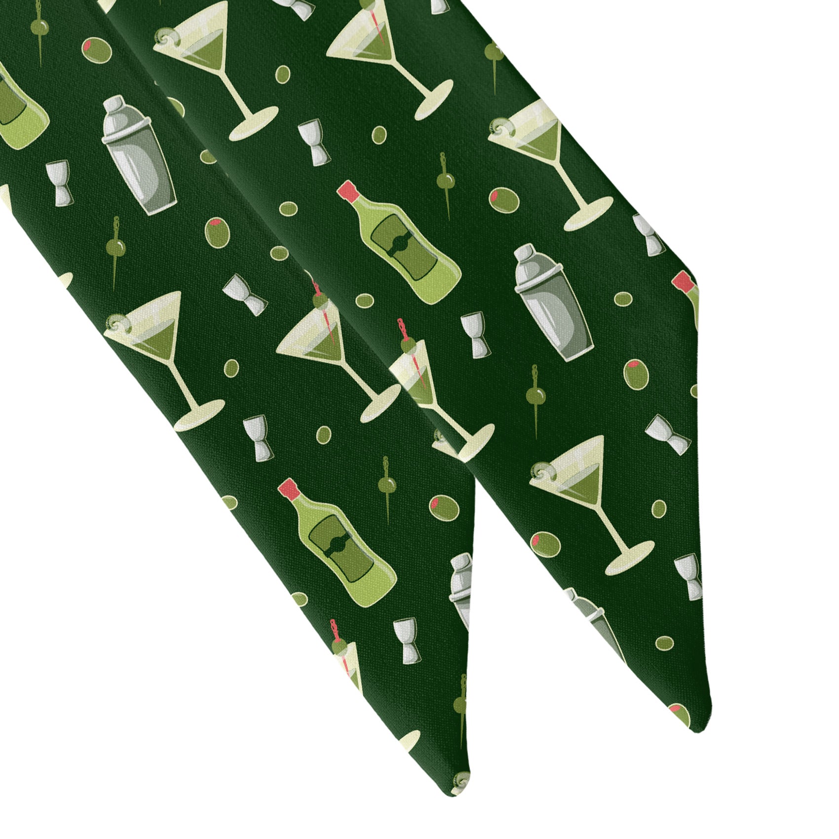 Martini Hair Scarf - Scarf Tapered Ends - Knotty Tie Co.