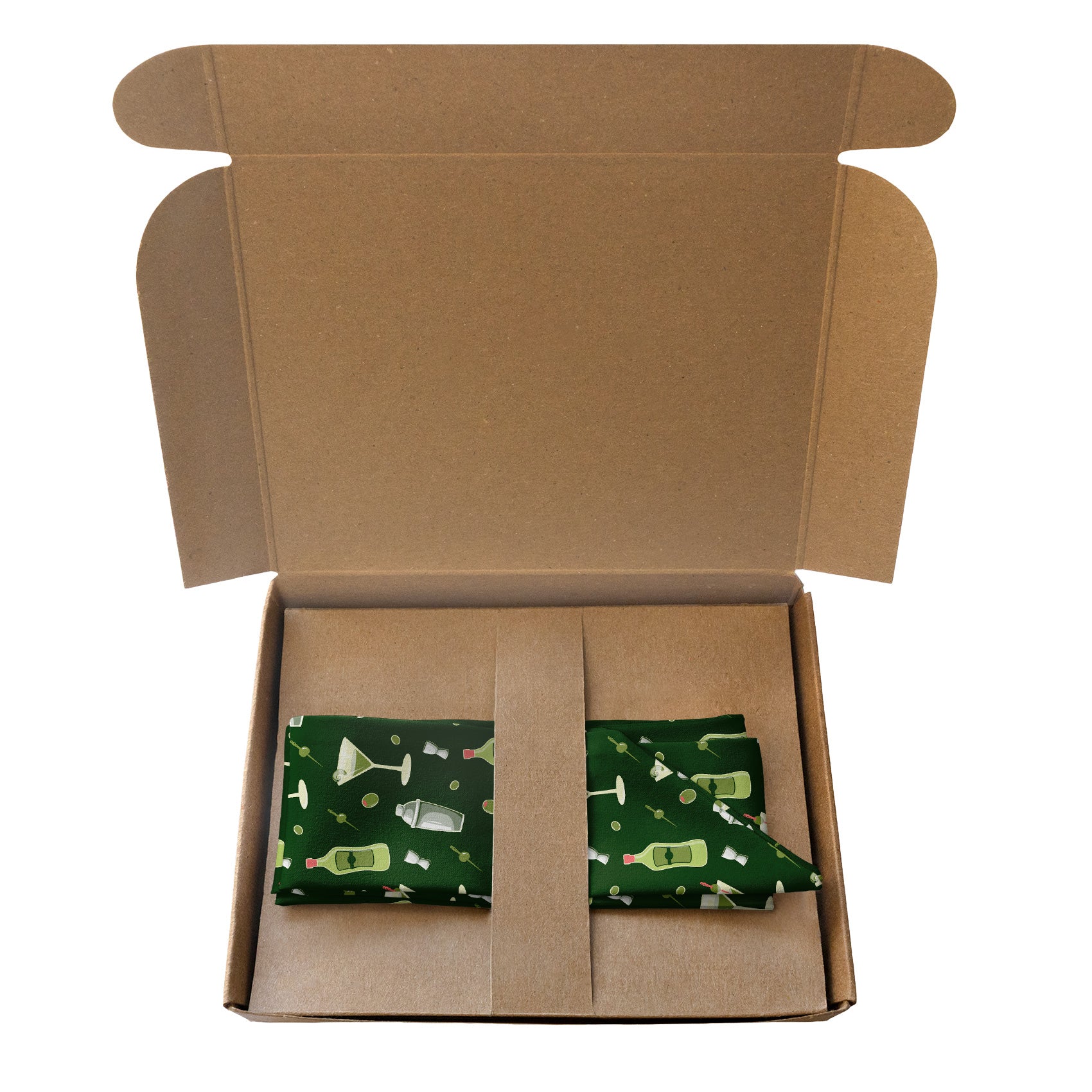 Martini Hair Scarf - Packaging - Knotty Tie Co.