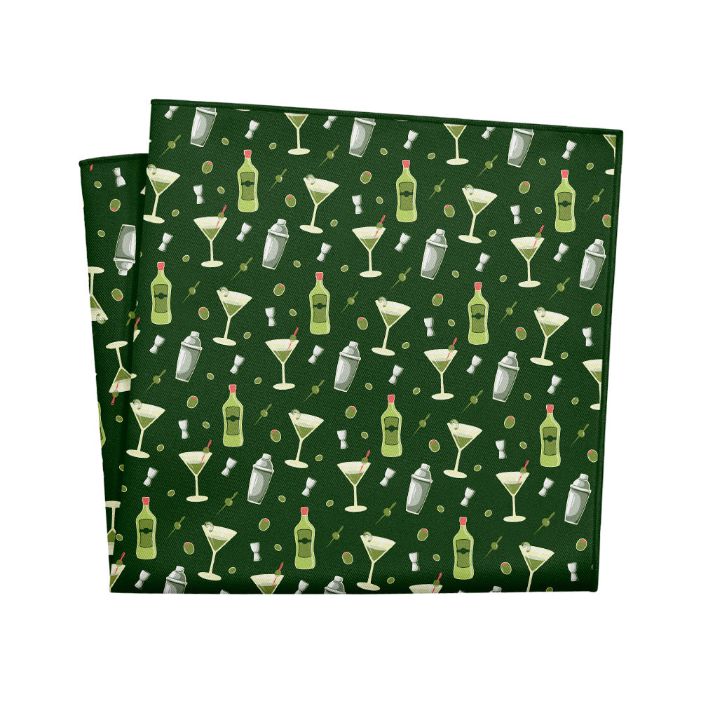 Martini Pocket Square - 12" Square - Knotty Tie Co.