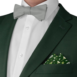 Martini Pocket Square - Matching Bow Tie - Knotty Tie Co.