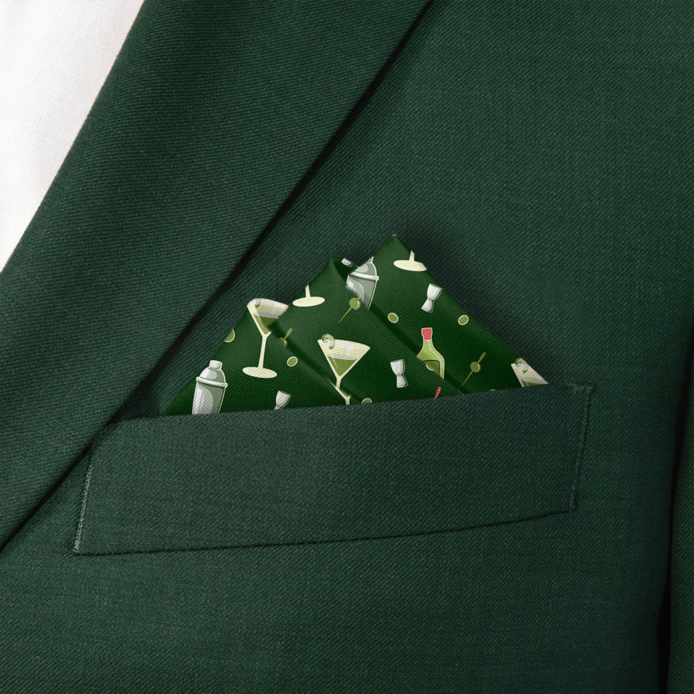 Martini Pocket Square - Stairs Fold - Knotty Tie Co.