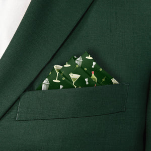 Martini Pocket Square - Stairs Fold - Knotty Tie Co.