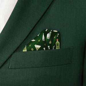 Martini Pocket Square - Wave Fold - Knotty Tie Co.