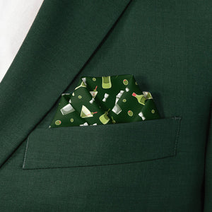 Martini Pocket Square - Scalloped Fold - Knotty Tie Co.