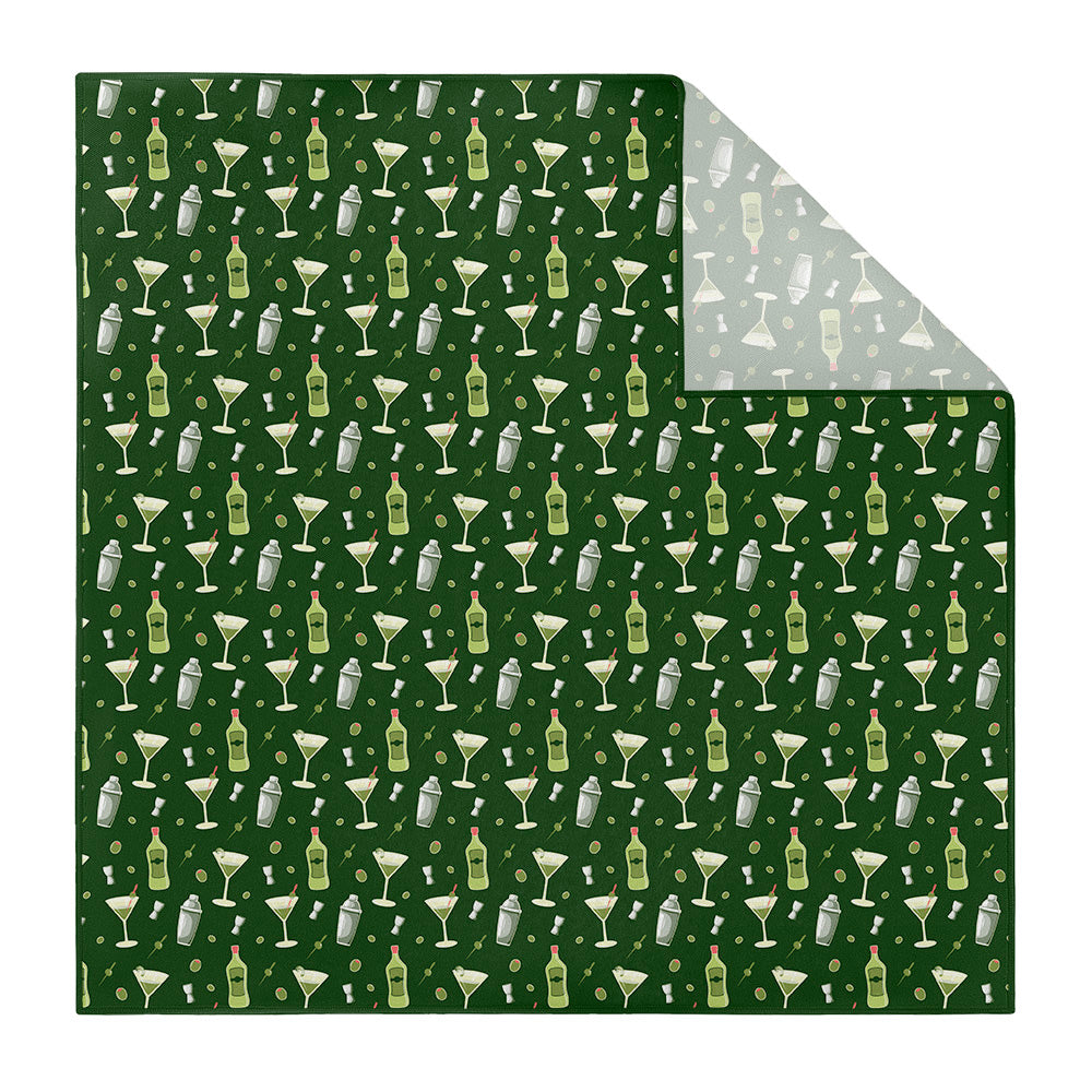 Martini Pocket Square - Printed - Knotty Tie Co.