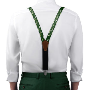 Martini Suspenders - On Model Front View - Knotty Tie Co.