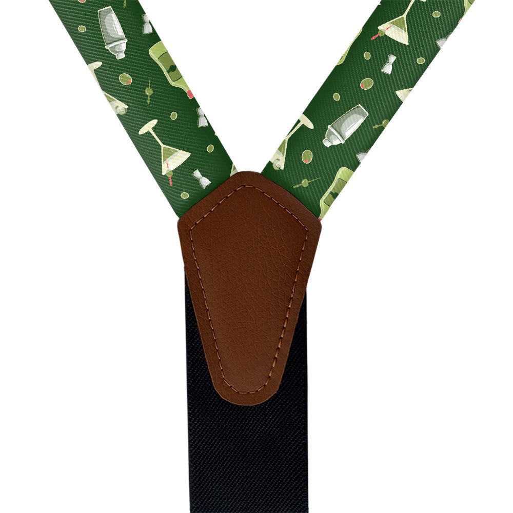 Martini Suspenders - Vegan Leather Y-Back - Knotty Tie Co.