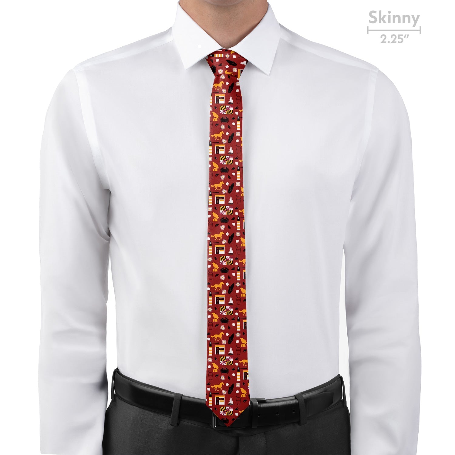 Maryland State Heritage Necktie - Skinny - Knotty Tie Co.