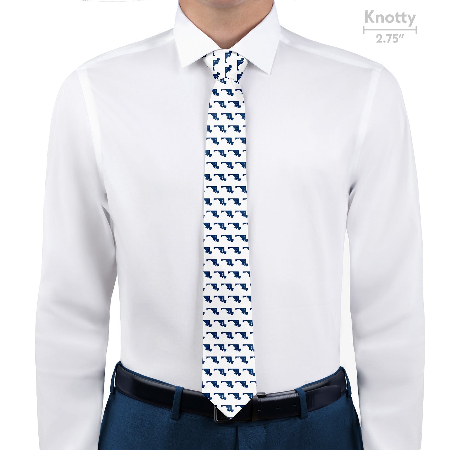 Maryland State Outline Necktie - Knotty - Knotty Tie Co.