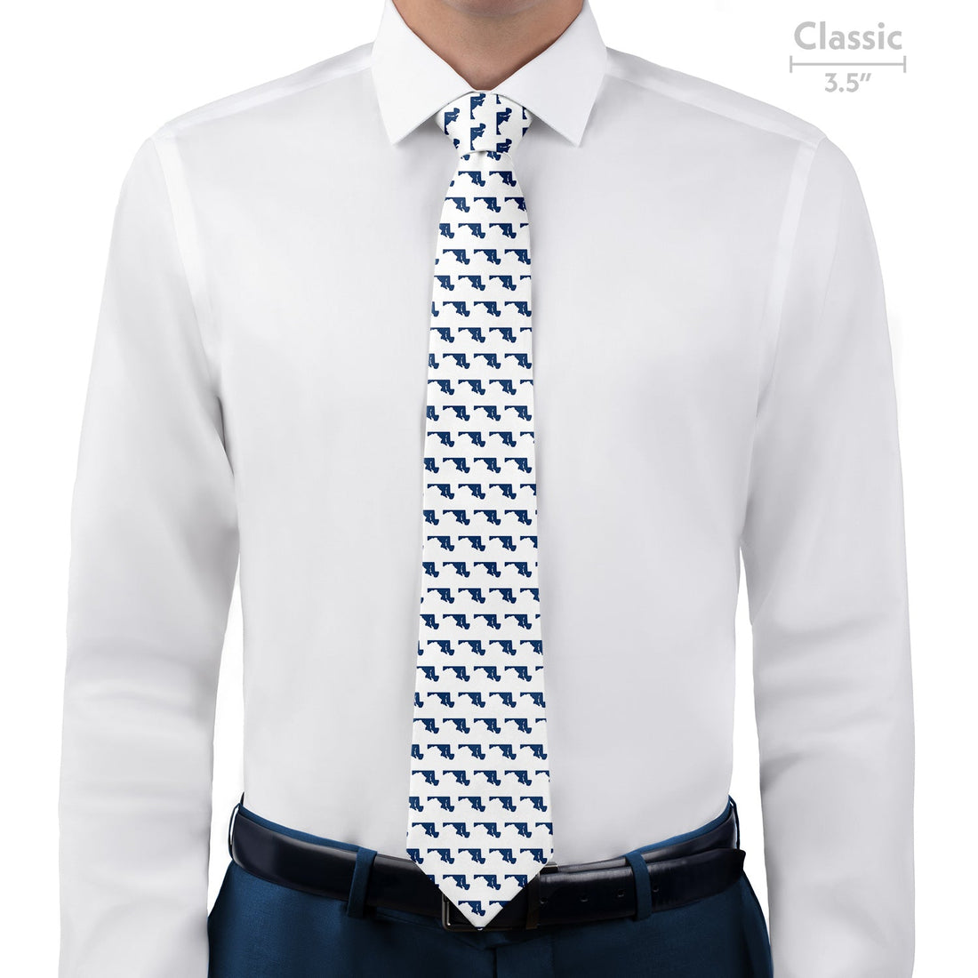 Maryland State Outline Necktie - Classic - Knotty Tie Co.