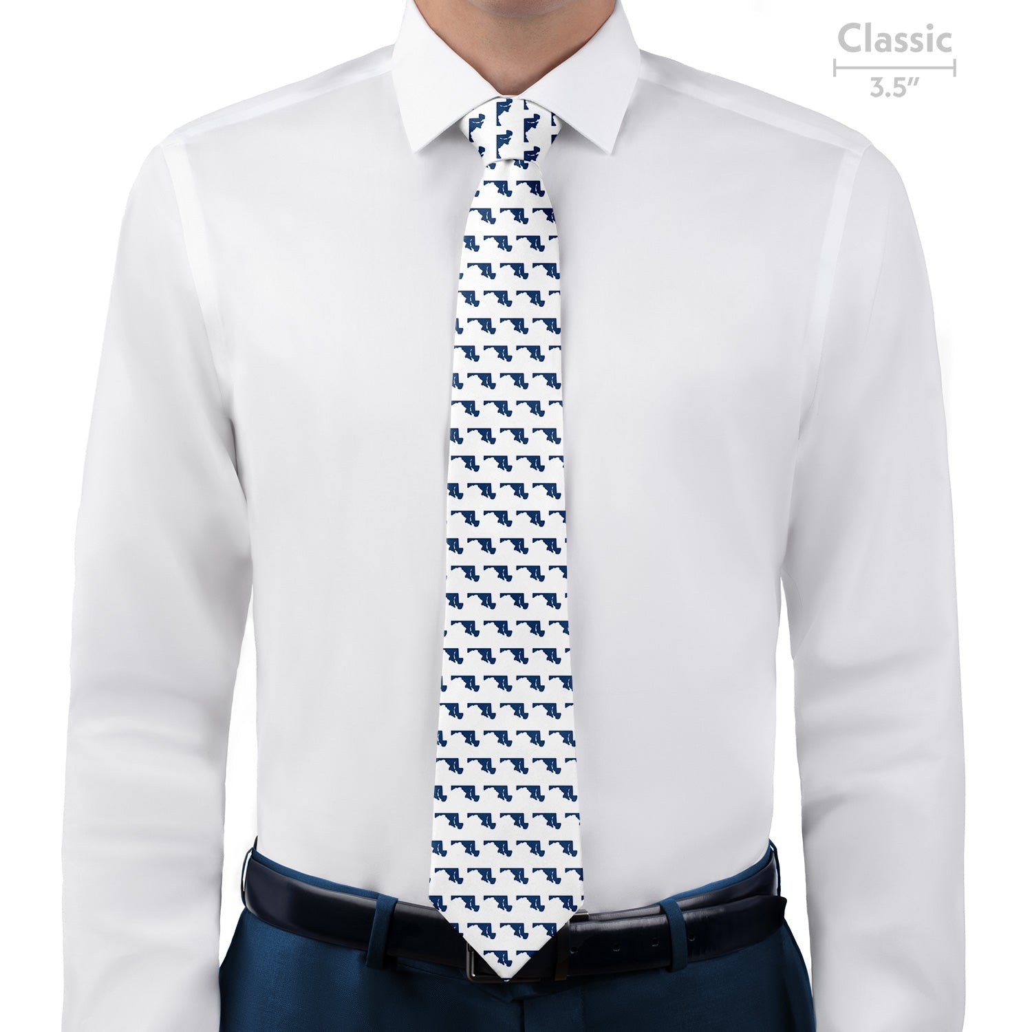 Maryland State Outline Necktie - Classic - Knotty Tie Co.