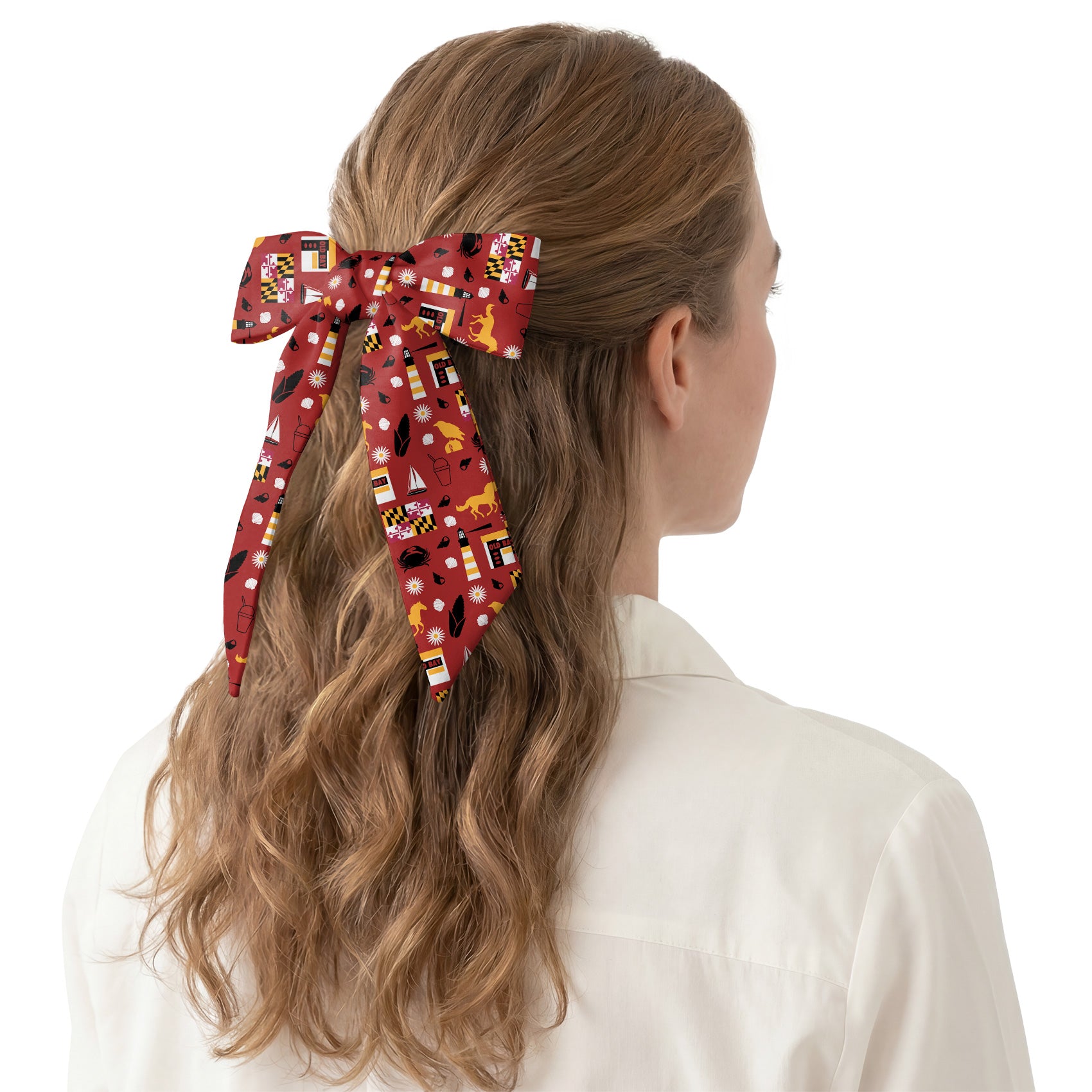 Maryland State Heritage Hair Scarf - Hair Scarf - Knotty Tie Co.