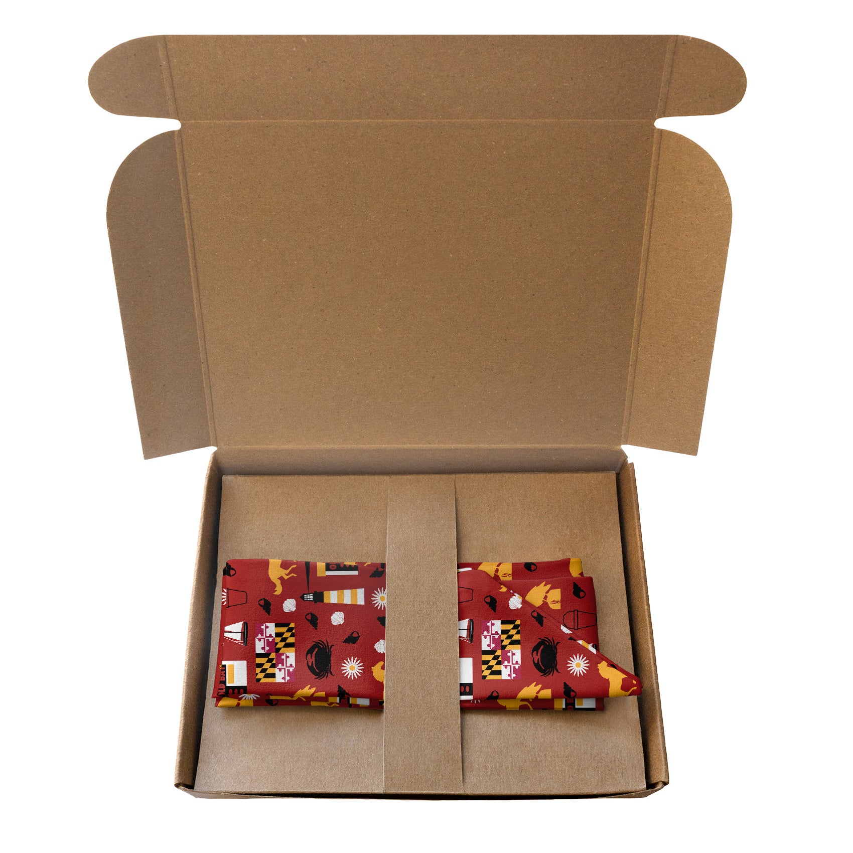 Maryland State Heritage Hair Scarf - Packaging - Knotty Tie Co.