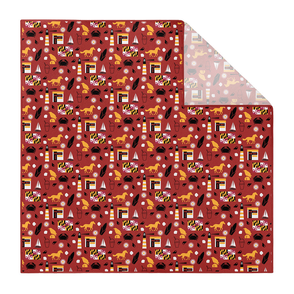 Maryland State Heritage Pocket Square - Printed - Knotty Tie Co.
