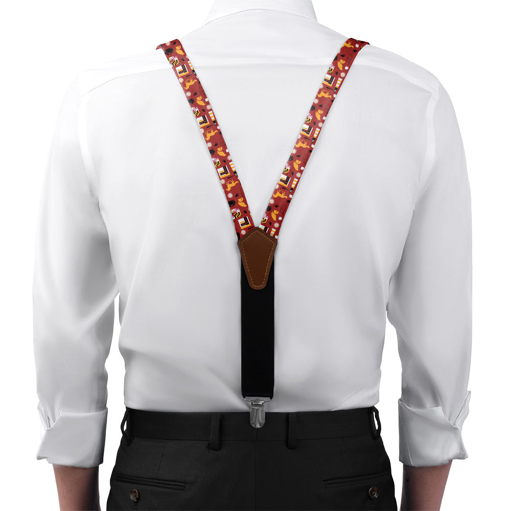 Maryland State Heritage Suspenders - On Model Front View - Knotty Tie Co.