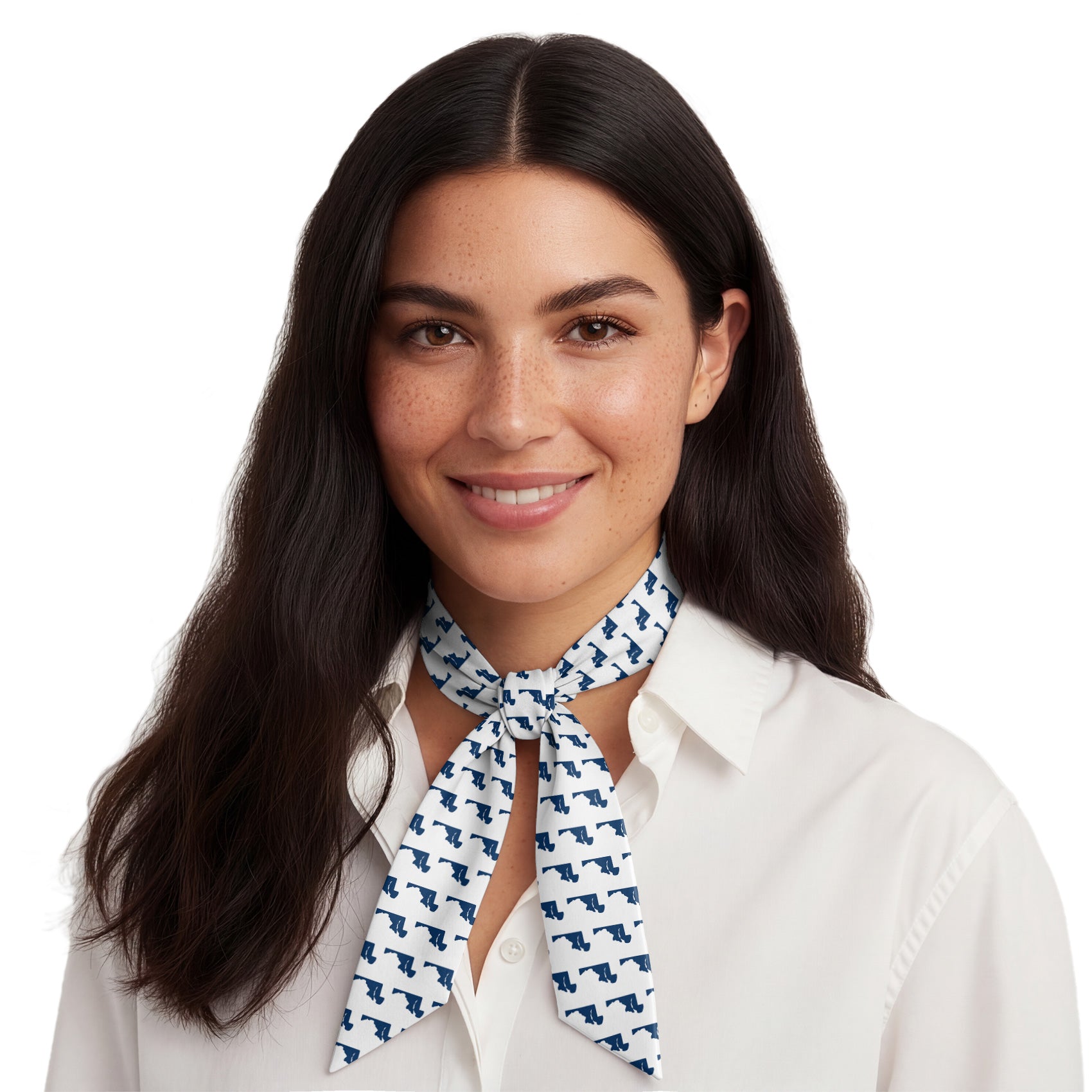 Maryland State Outline Hair Scarf - Neck Scarves - Knotty Tie Co.