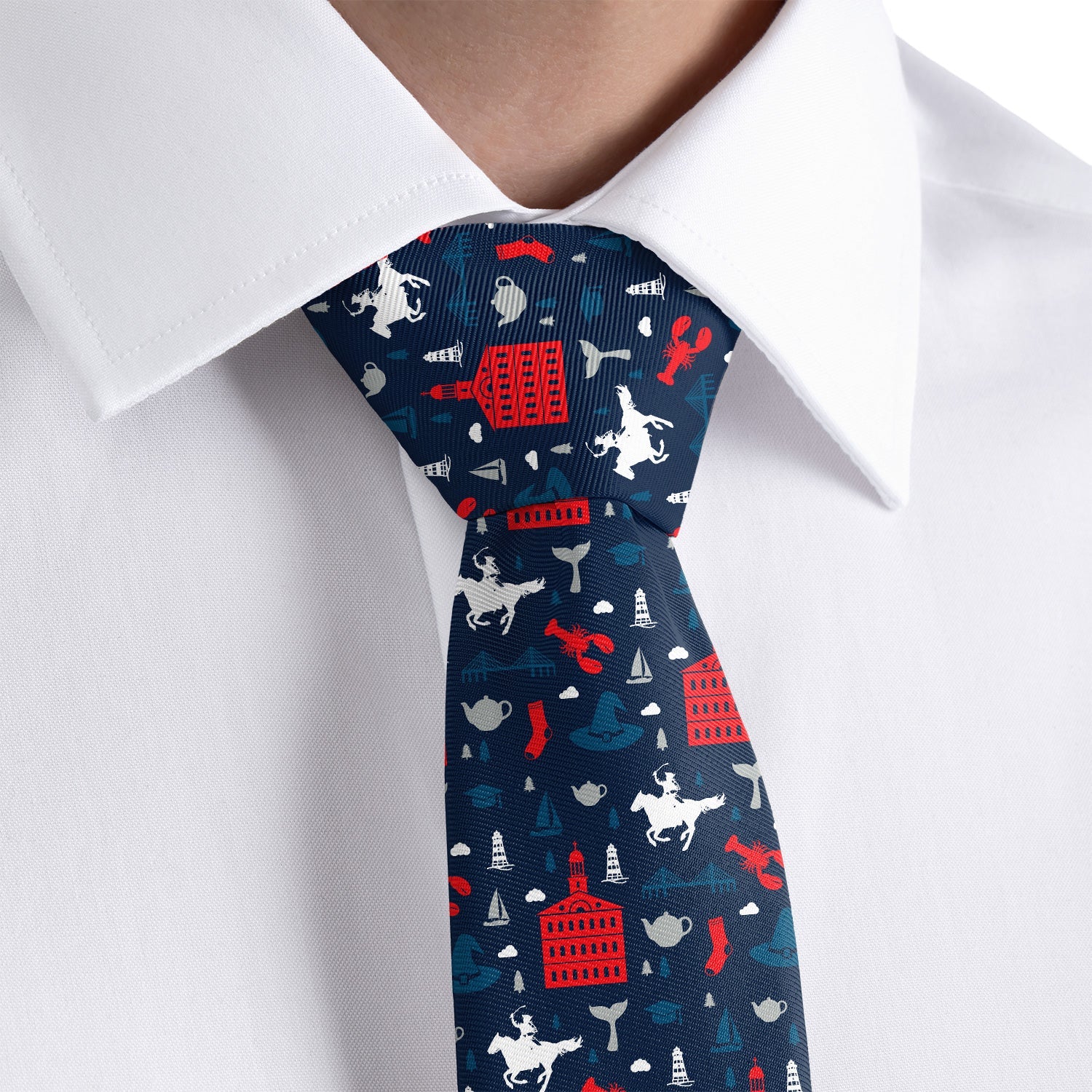 Massachusetts State Heritage Necktie - Dress Shirt - Knotty Tie Co.