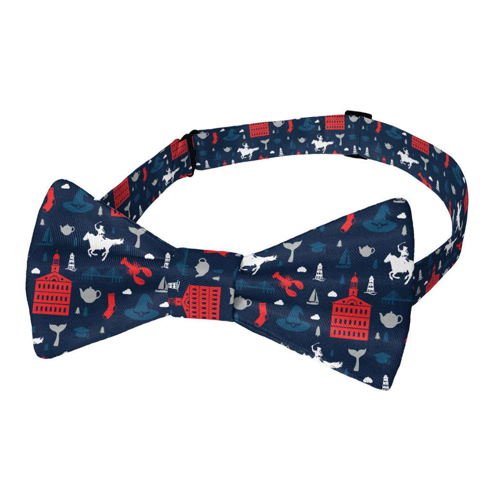 Massachusetts State Heritage Bow Tie - Adult Pre-Tied 12-22" -  - Knotty Tie Co.