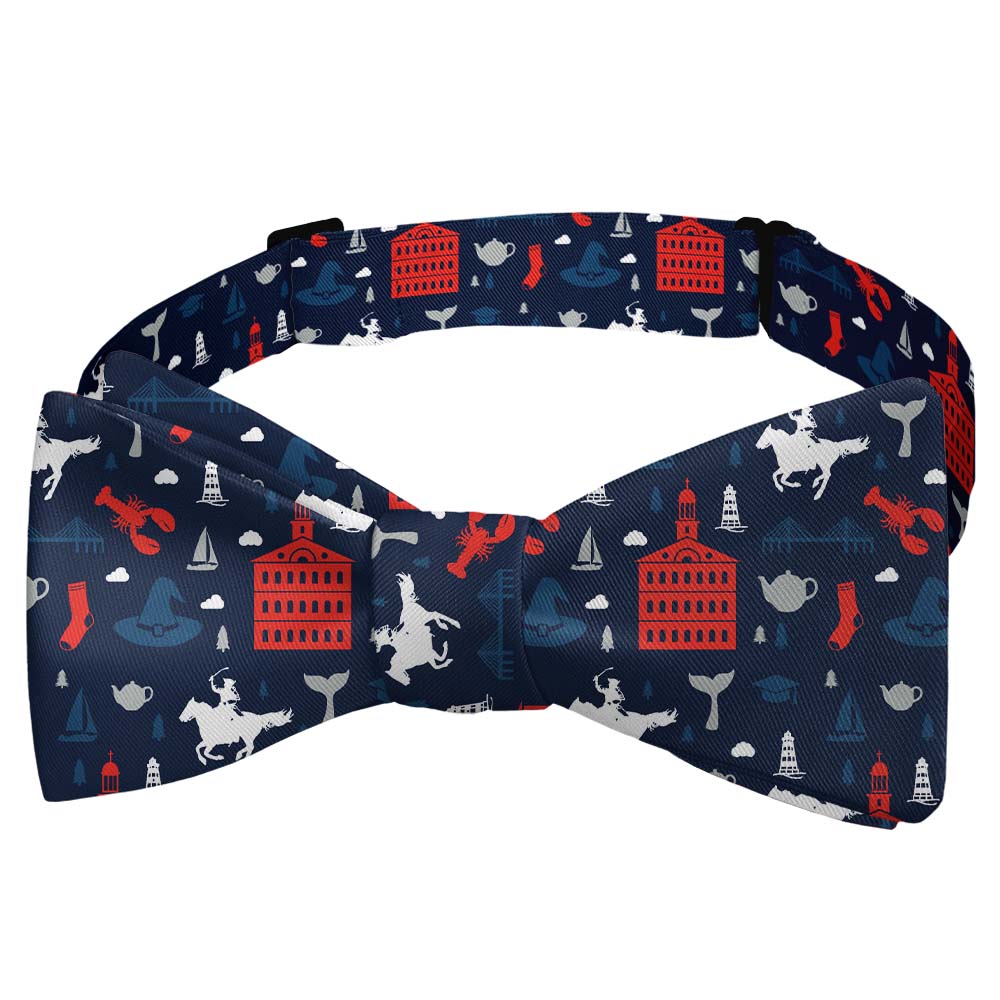 Massachusetts State Heritage Bow Tie - Self Tie Bow Tie - Knotty Tie Co.