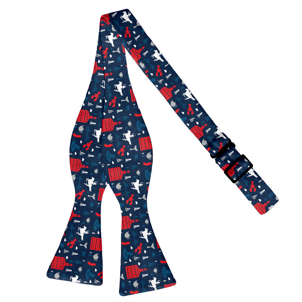 Massachusetts State Heritage Bow Tie - Self Tie Flat - Knotty Tie Co.