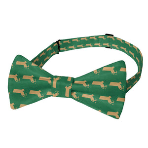 Massachusetts State Outline Bow Tie - Adult Pre-Tied 12-22" -  - Knotty Tie Co.